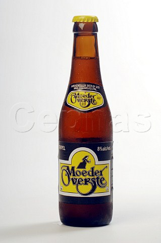 Bottle of Moeder Overste abbey tripel beer Brasserie Lefebvre Belgium