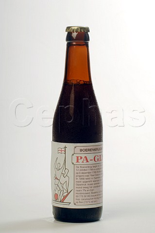 Bottle of PaGijs Boerenkrijgbier beer Boelens Belgium