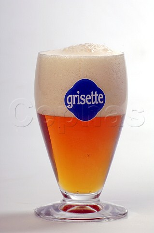 Glass of Grisette Ambre beer Brouwerij Affligem  De Smedt Belgium
