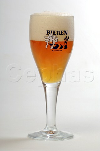 Glass of Bieken beer Brouwerij Boelens Belgium