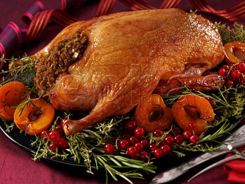 Glazed roast duck