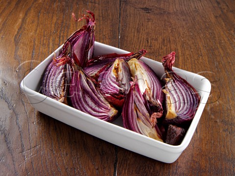 Cooked red onions