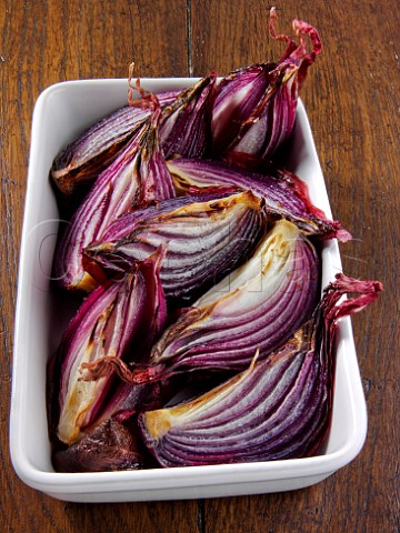 Cooked red onions