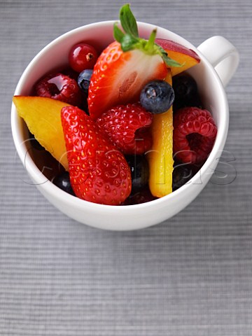 Fruit salad in a cup
