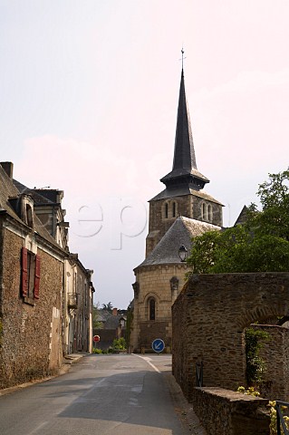 Church in village of Savennires MaineetLoire France