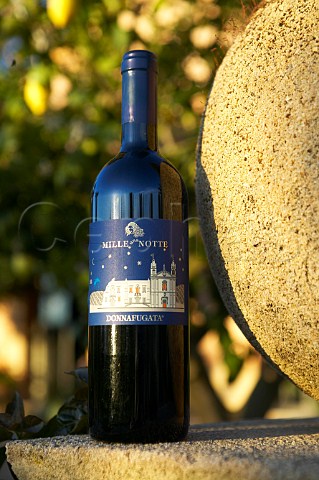 Donnafugata Winery a bottle of Mille e una Notte wine Contessa Entellina Estate near Santa Margherita di Blice Sicily Italy DOC Contessa Entellina