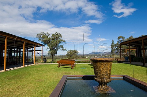 Courtyard fountain at Arrowfield Estate  Binnorie Dairy Complex Pokolbin Lower Hunter Valley New South Wales Australia