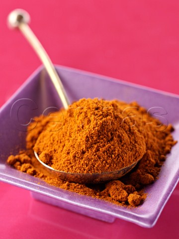 Bowl of chili powder spice