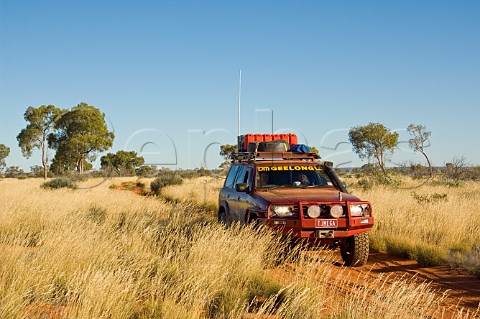 4WD car on the Canning Stock Route Western Australia