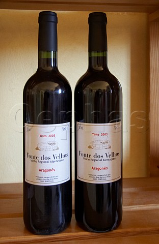 Bottles of Alentejo wine from Joaquim Jos de Aires Pinto Portugal