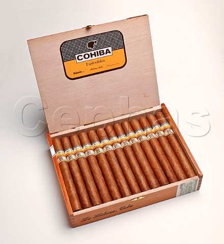 Box of Cohiba Esplendidos cigars Cuba