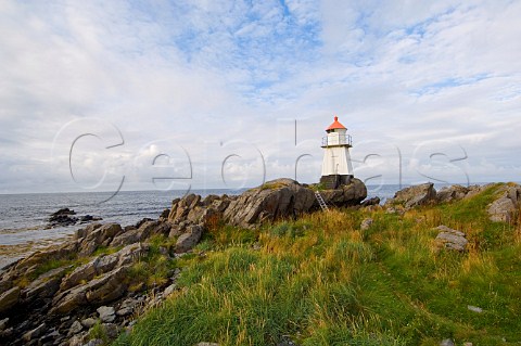Lighthouse Hovsund Gimsya Lofoten Islands Norway