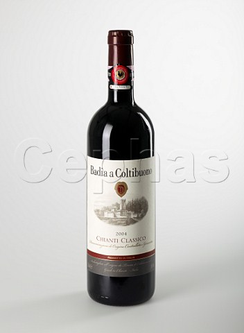 Bottle of Badia a Coltibuono Chianti Classico 2004 Tuscany Italy