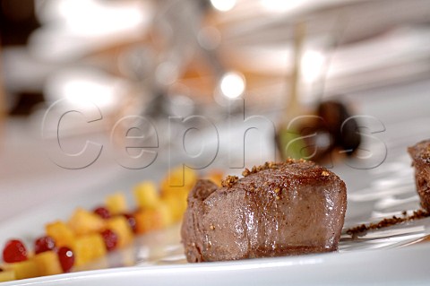 Peppered beef steak