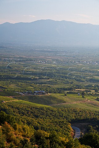 View over the plain at Naoussa Macedonia Greece Naoussa