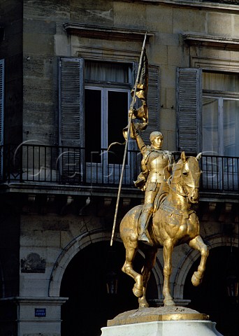 Statue of Joan of Arc Rue de Rivoli Paris France