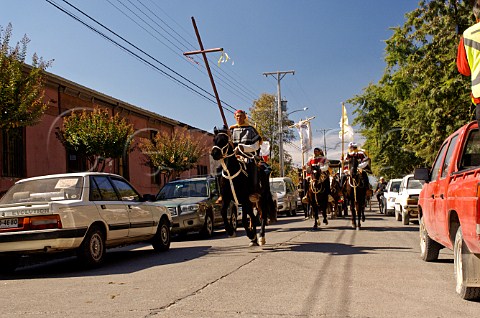 Horses in the Quasimodo Festival Peralillo Colchagua Valley Chile