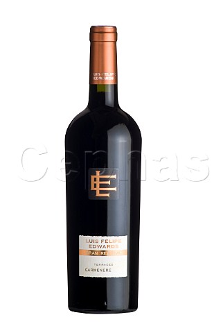 Bottle of Luis Felipe Edwards Gran Reserva Terraced Carmenre wine Colchagua Valley Chile Rapel