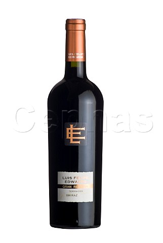 Bottle of Luis Felipe Edwards Gran Reserva Terraced Shiraz wine Colchagua Valley Chile Rapel