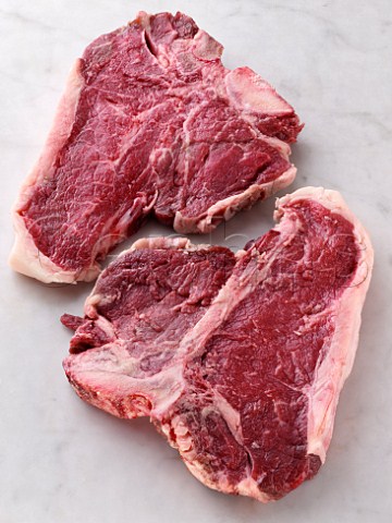 Raw Tbone steaks