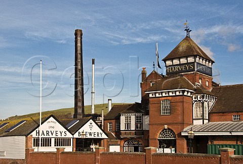 Harveys Brewery beside the River Ouse Lewes East Sussex England