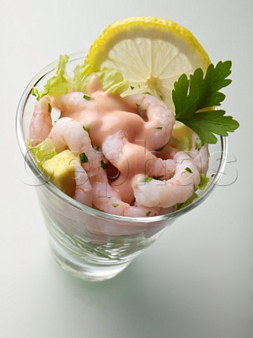 Prawn cocktail in a glass