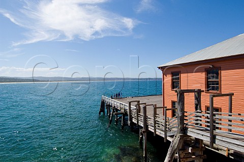Old wharf at Tathra south coast New South Wales Australia