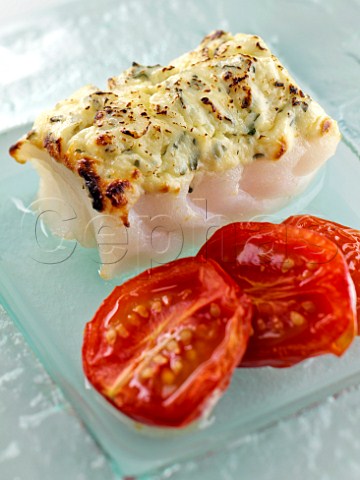 Cod ricotta and tomatoes