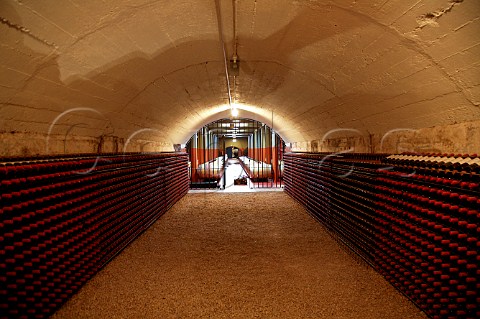 Bottle cellar of Penfolds Magill Estate Winery looking through to the Grange Barrel Room Adelaide South Australia