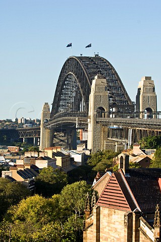 Sydney Harbour Bridge from Observatory Hill Sydney New South Wales Australia