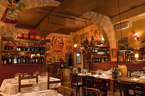 Interior of Chez Paulette restaurant Rue Saint Remi  Bordeaux Gironde France