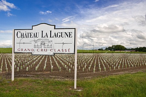 Sign for Chteau La Lagune LudonMdoc Gironde France