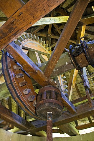 Mechanism of Moulin de Courrian owned by Chteau TourHautCaussan Blaignan Gironde France Mdoc  Bordeaux