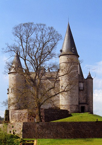 Fortress of the Sires de Beaufort at Vves near Celles Namur province Belgium