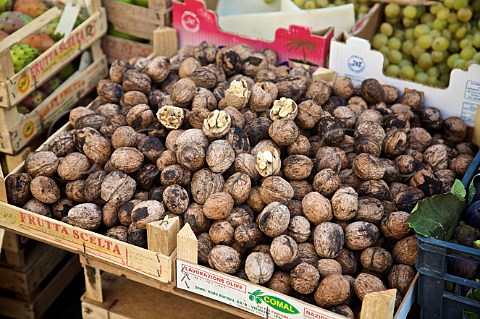 Walnuts for sale at Mercato del Capo Palermo Sicily