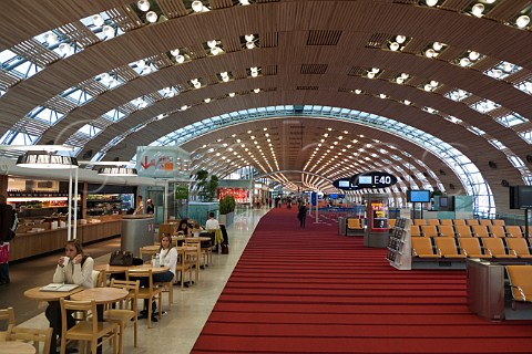 Interior of Charles de Gaulle airport Paris