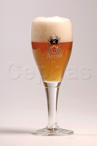 Glass of Arend Dubbel beer Hoboken Belgium