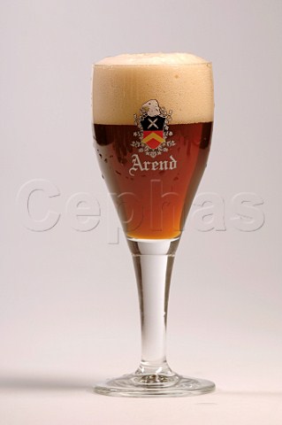 Glass of Arend Winter beer Hoboken Belgium