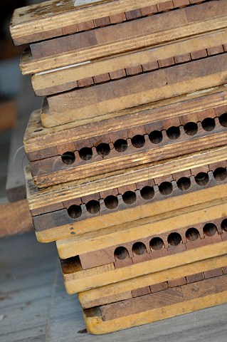 Wooden moulds for handmaking cigars at the Cohiba factory  Havana Cuba