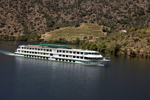 Luxury Douro cruise ship MS Fernao de Magalhaes on the Douro River Portugal