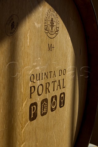 Barrel end at Quinta do Portal Sabrosa Portugal  Douro