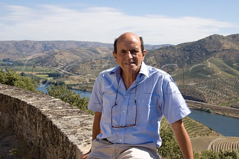 Francisco Olazabal Vito above the vineyards of Quinta do Vale Meo and the Douro River at Vila Nova de Foz Ca Portugal Douro  Port
