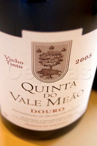 Bottle of Quinta do Vale Meao 2005 Douro Valley Portugal