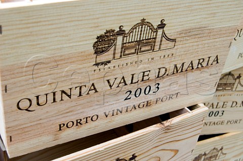 Cases of Quinta Vale D Maria vintage Port  Pinho Portugal  Douro  Port
