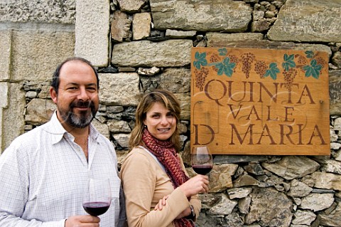 Sandra Tavares de Silva and Cristiano van Zeller winemakers at Quinta Vale D Maria Pinhao Portugal  Douro  Port