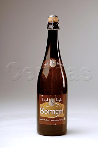 Bottle of Bornem Tripel Belgian beer