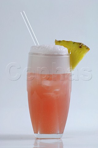 Eristoff vodka pineapple and fruit cocktail