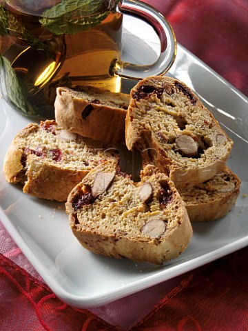 Almond and cranberry Christmas biscotti