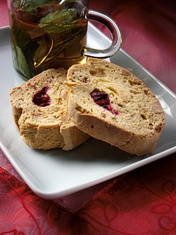 Almond and cranberry Christmas biscoti