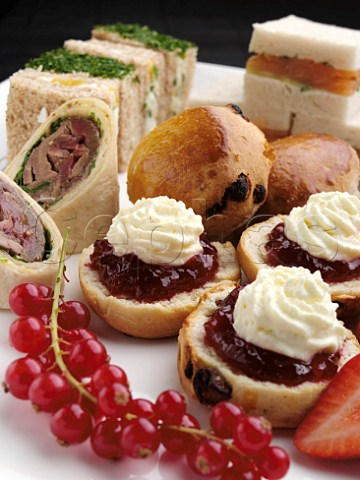 Scones and sandwiches for afternoon tea